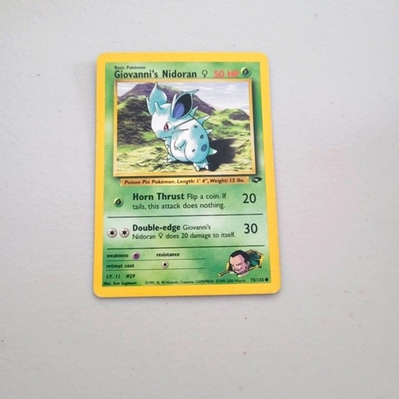 Classic Giovanni's Nidoran Gym Challenge 75/132 Common Pokemon Card - Picture 1 of 2